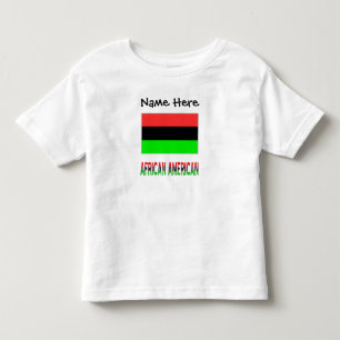 Camiseta De Bebé Bandera de la diáspora afroamericana personalizada