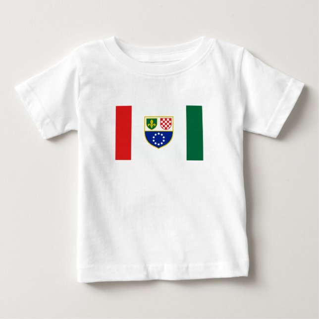 Camiseta De Bebé Bandera de la Federación de Bosnia-Herzegovina (Anverso)