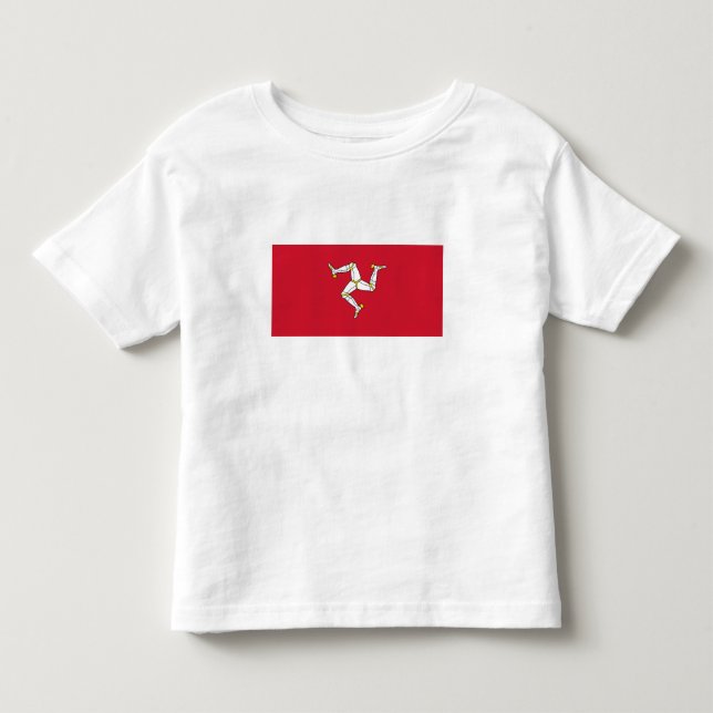 Camiseta De Bebé Bandera de la Isla de Man (Anverso)