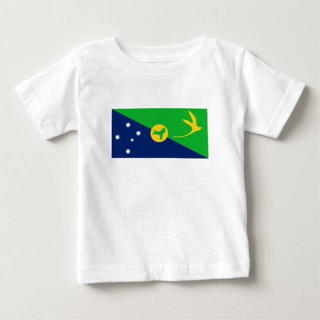 Camiseta De Bebé Bandera de la Isla de Navidad (Anverso)