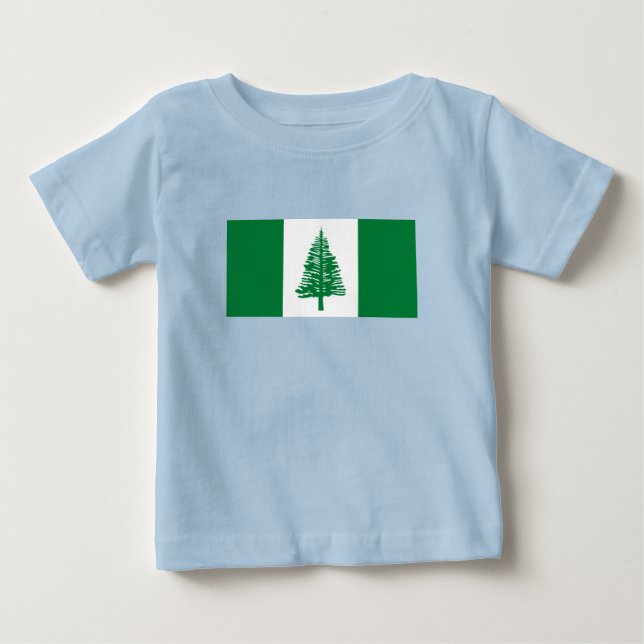 Camiseta De Bebé Bandera de la Isla Norfolk (Anverso)