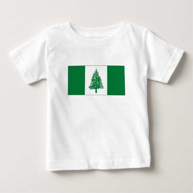 Camiseta De Bebé Bandera de la Isla Norfolk (Anverso)