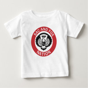 Camiseta De Bebé Bandera de la Nación Sac and Fox Oklahoma