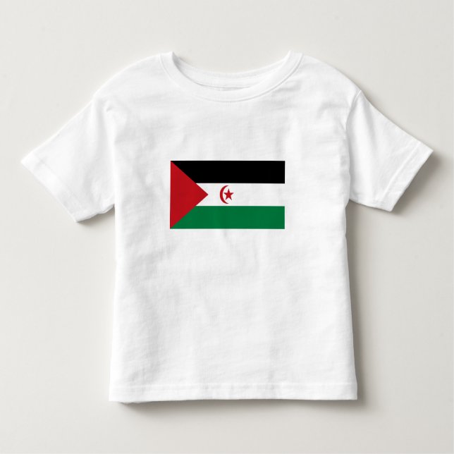 Camiseta De Bebé Bandera de la República Árabe Saharaui Democrática (Anverso)