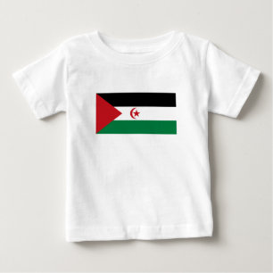 Camiseta De Bebé Bandera de la República Árabe Saharaui Democrática