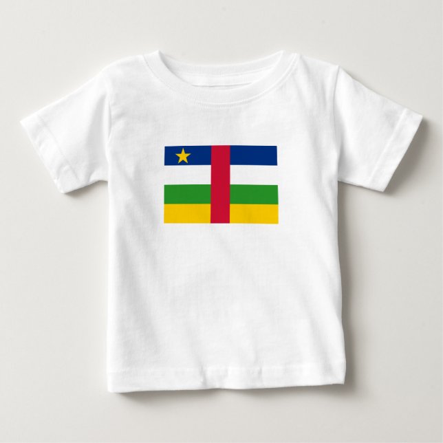 Camiseta De Bebé Bandera de la República Centroafricana (Anverso)