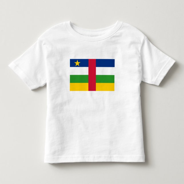 Camiseta De Bebé Bandera de la República Centroafricana (Anverso)