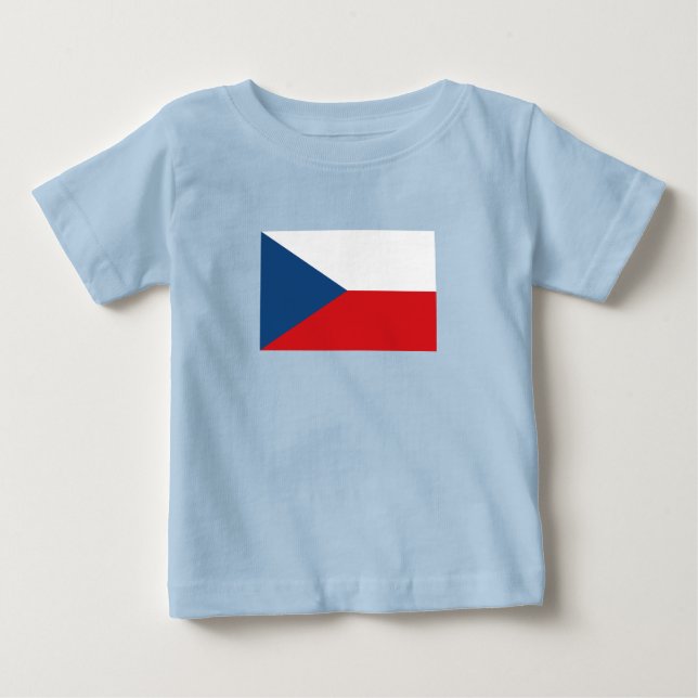 Camiseta De Bebé Bandera de la República Checa (Anverso)