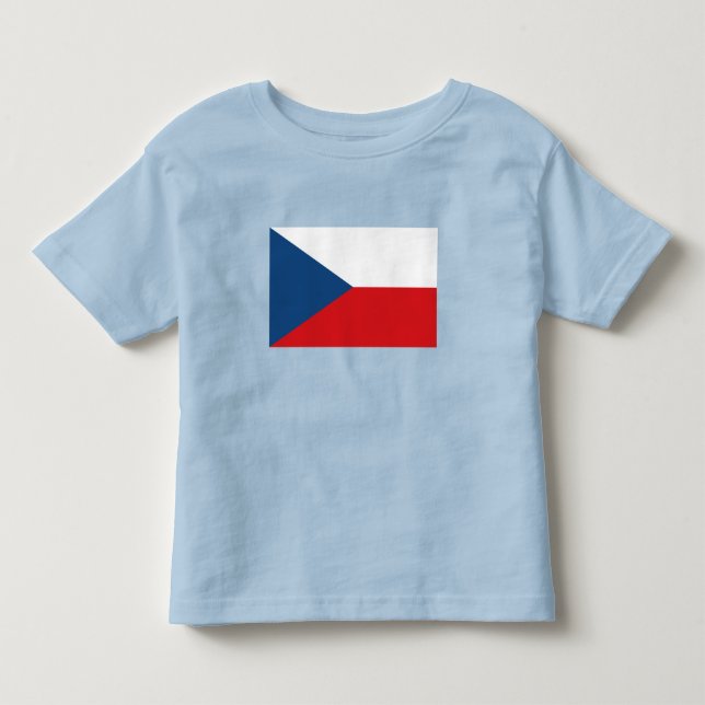 Camiseta De Bebé Bandera de la República Checa (Anverso)
