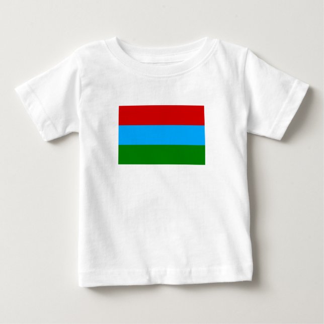Camiseta De Bebé Bandera de la República de Carelia (Anverso)