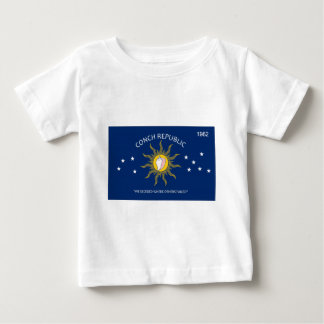 Camiseta De Bebé Bandera de la república de la concha