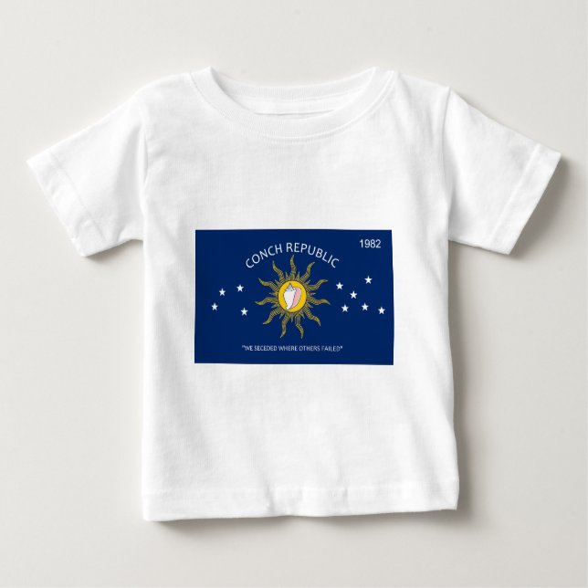 Camiseta De Bebé Bandera de la república de la concha (Anverso)
