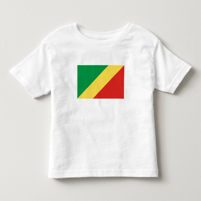 Camiseta De Bebé Bandera de la República del Congo (Anverso)