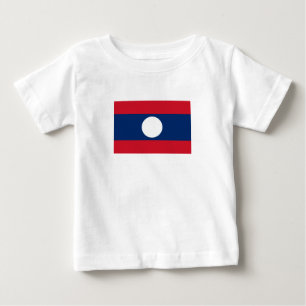 Camiseta De Bebé Bandera de Laos