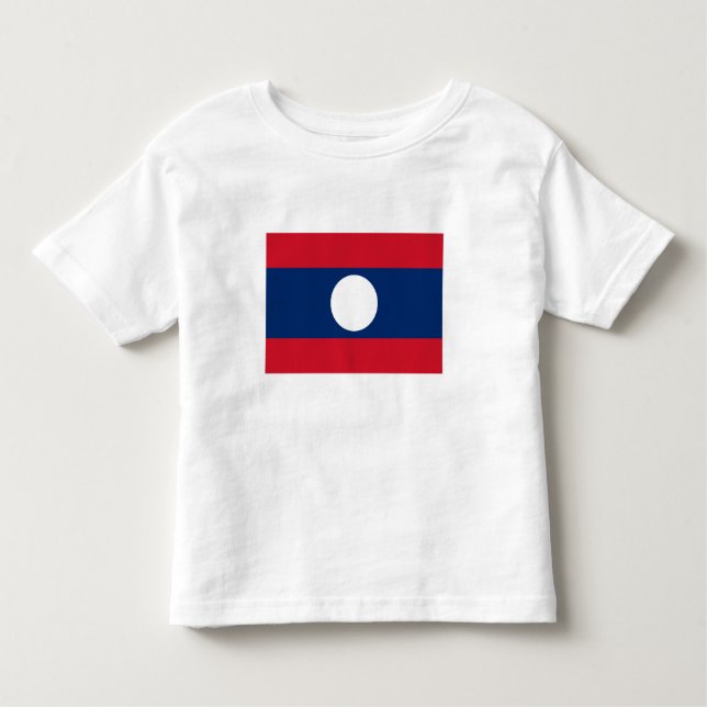 Camiseta De Bebé Bandera de Laos (Anverso)
