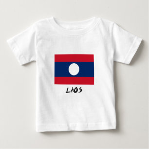 Camiseta De Bebé Bandera de Laos
