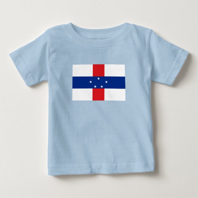 Camiseta De Bebé Bandera de las Antillas Neerlandesas (Anverso)