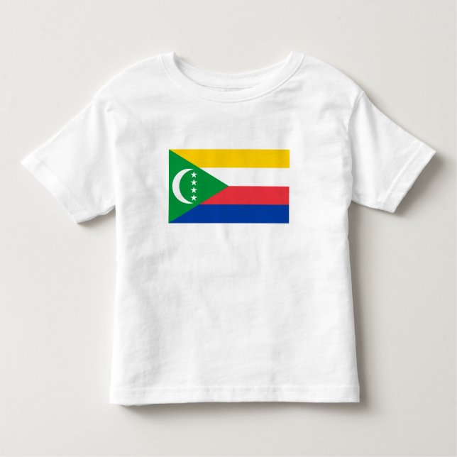 Camiseta De Bebé Bandera de las Comoras (Anverso)