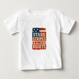 Camiseta De Bebé Bandera de las estrellas, las franjas y los derech