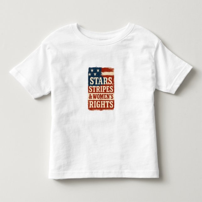 Camiseta De Bebé Bandera de las estrellas, las franjas y los derech (Anverso)