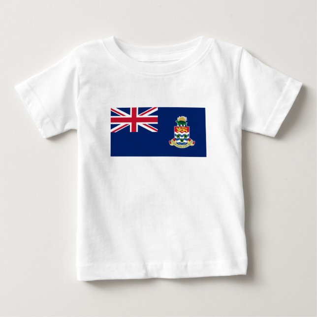Camiseta De Bebé Bandera de las Islas Caimán (Anverso)