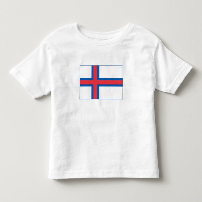 Camiseta De Bebé Bandera de las Islas Feroe (Anverso)