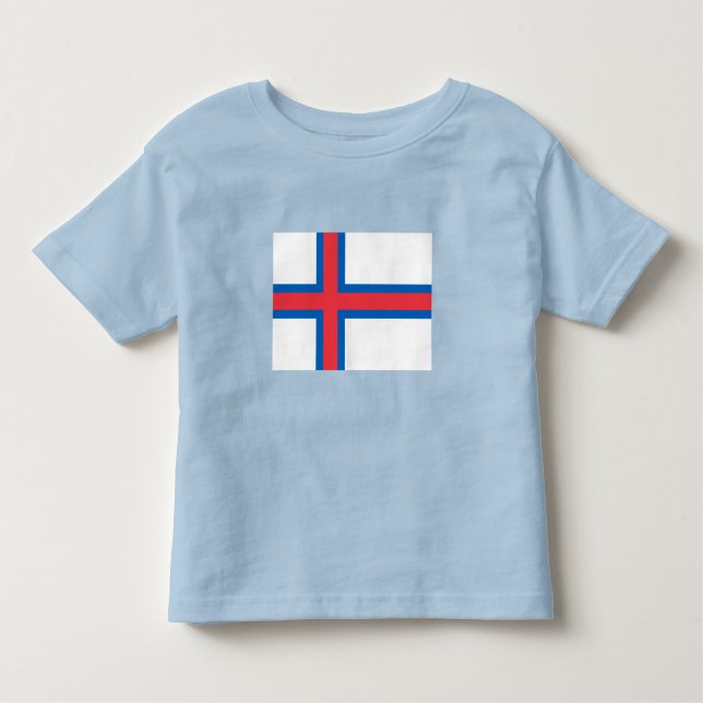 Camiseta De Bebé Bandera de las Islas Feroe (Anverso)