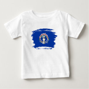 Camiseta De Bebé Bandera de las Islas Marianas del Norte