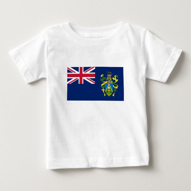 Camiseta De Bebé Bandera de las Islas Pitcairn (Anverso)