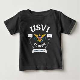 Camiseta De Bebé Bandera de las Islas Vírgenes de los Estados Unido