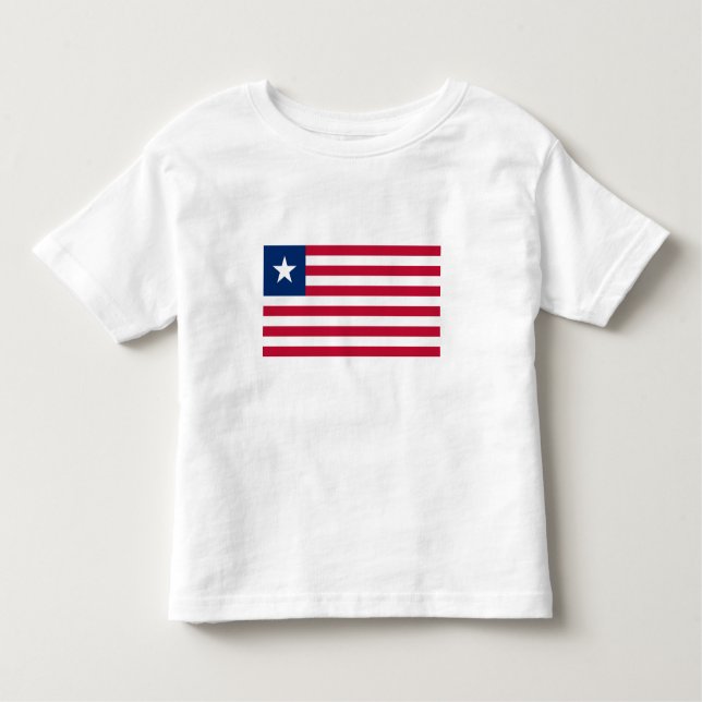 Camiseta De Bebé Bandera de Liberia (Anverso)