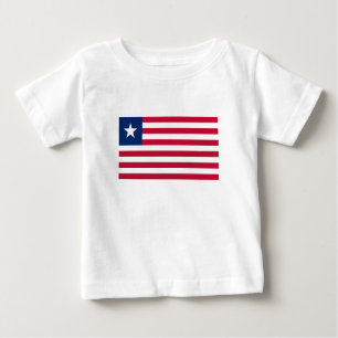 Camiseta De Bebé Bandera de Liberia