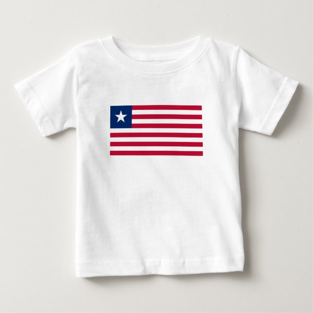 Camiseta De Bebé Bandera de Liberia (Anverso)
