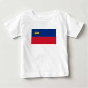 Camiseta De Bebé Bandera de Liechtenstein