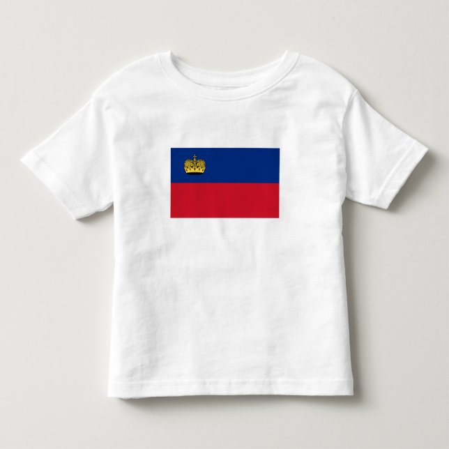 Camiseta De Bebé Bandera de Liechtenstein (Anverso)