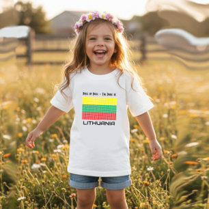 Camiseta De Bebé Bandera de Lituania