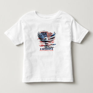Camiseta De Bebé Bandera de los Estados Unidos. América