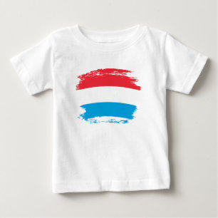 Camiseta De Bebé Bandera de Luxemburgo