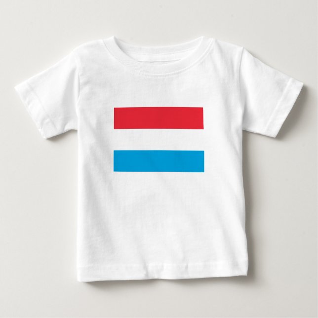 Camiseta De Bebé Bandera de Luxemburgo (Anverso)
