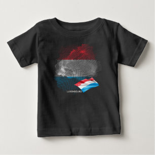 Camiseta De Bebé Bandera de Luxemburgo
