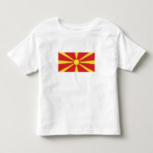Camiseta De Bebé Bandera de Macedonia del Norte