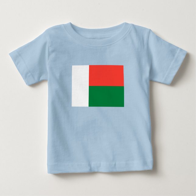 Camiseta De Bebé Bandera de Madagascar (Anverso)