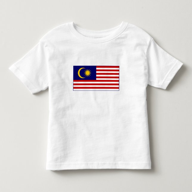 Camiseta De Bebé Bandera de Malasia (Anverso)
