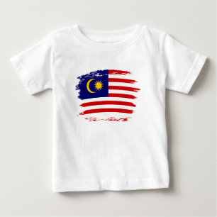 Camiseta De Bebé Bandera de Malasia