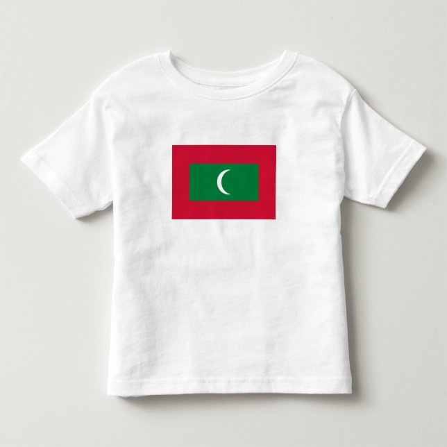 Camiseta De Bebé Bandera de Maldivas (Anverso)