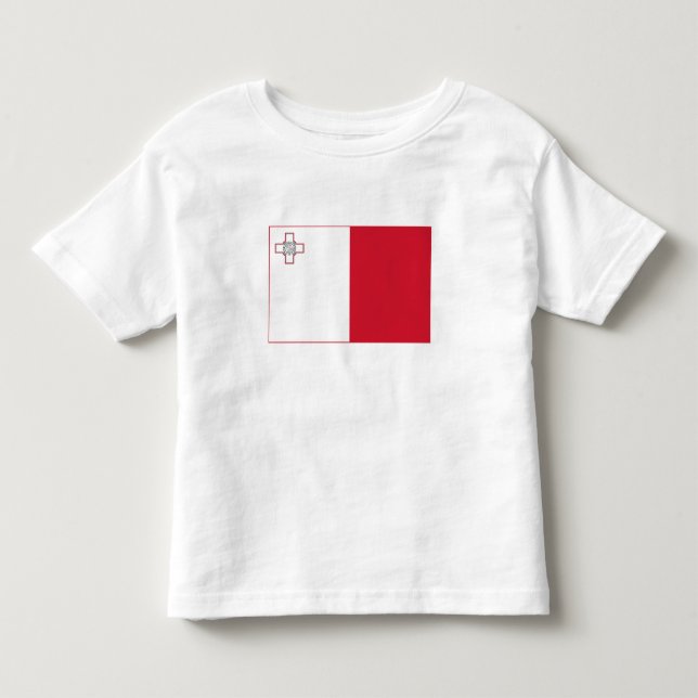 Camiseta De Bebé Bandera de Malta (Anverso)