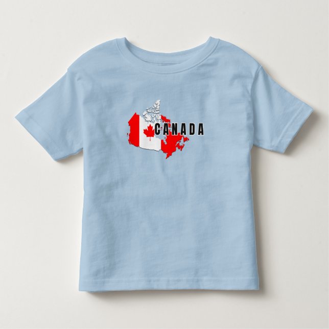 Camiseta De Bebé Bandera de mapa de guiones modernos y sencillos de (Anverso)