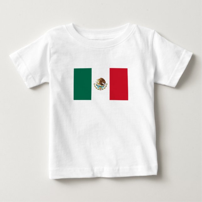 Camiseta De Bebé Bandera de México (Anverso)
