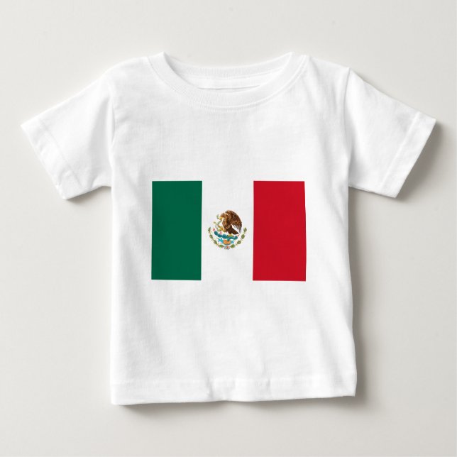 Camiseta De Bebé Bandera de México (Anverso)