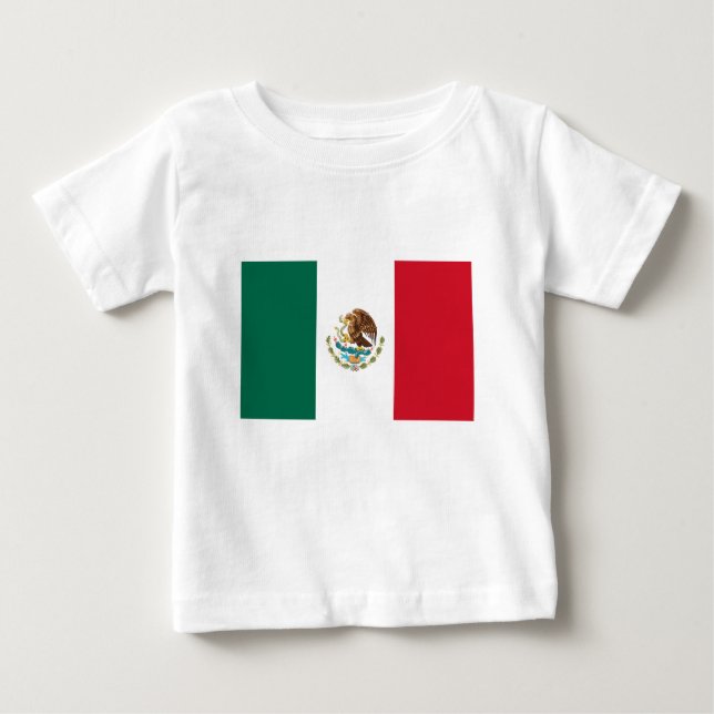 Camiseta De Bebé Bandera de México - Bandera de México (Anverso)